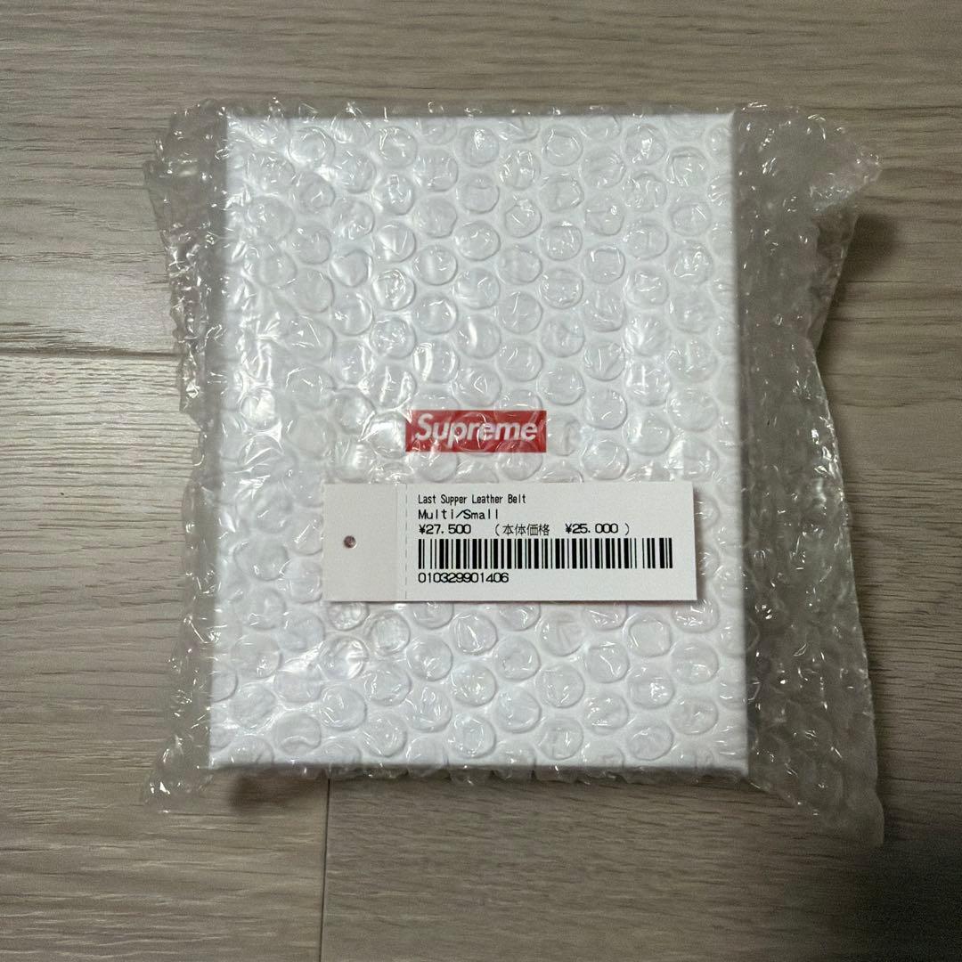Supreme レザー ベルト 最後の晩餐 S