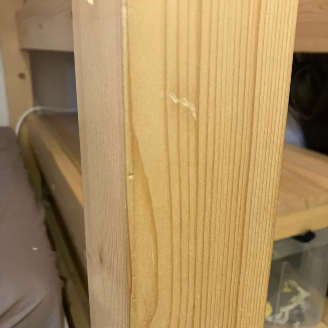 木製ロフトベッド ナチュラル