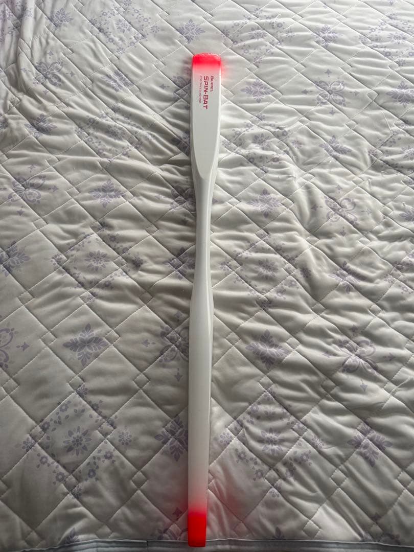 バレルスピンバット　トレーニングバット ホワイト/オレンジ