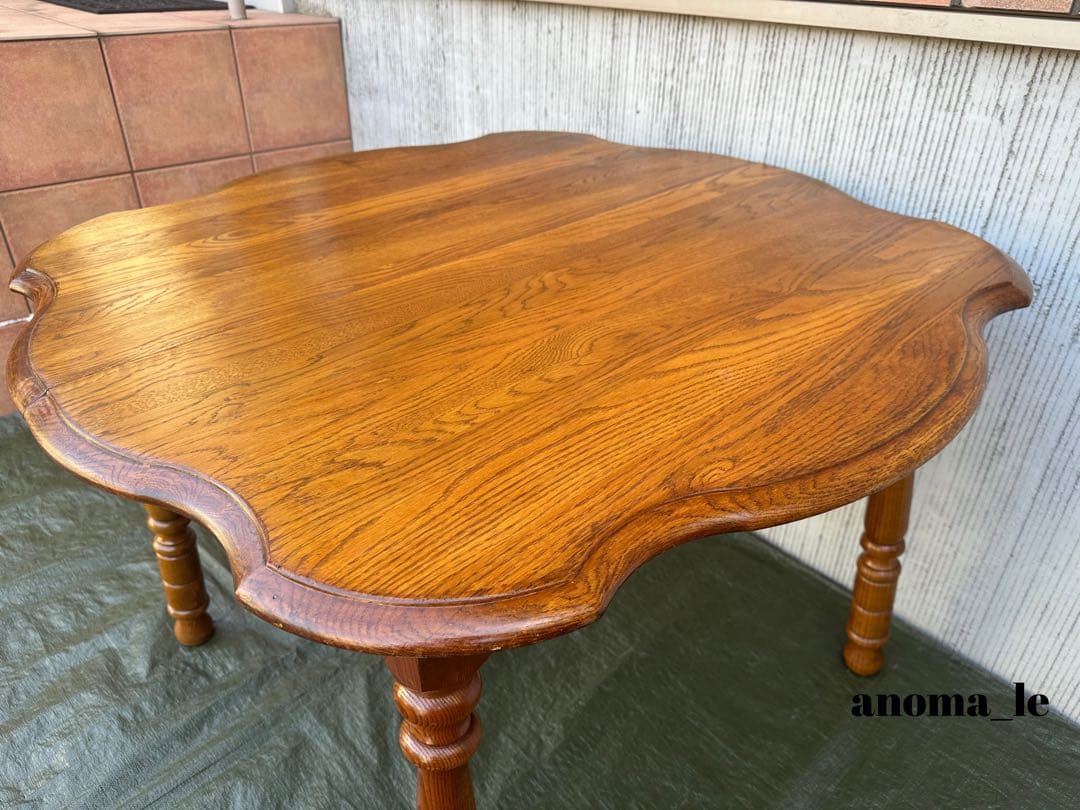 【ダイニングテーブル】米国　木製　カントリースタイル　エクステンションテーブル◎