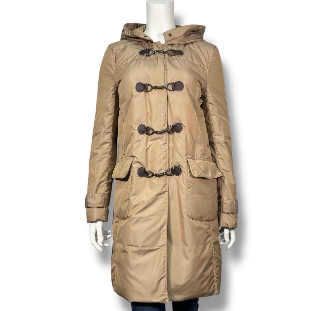 美品 セオリー 回転式トグルボタン フード付き ダウン ダッフルコート M