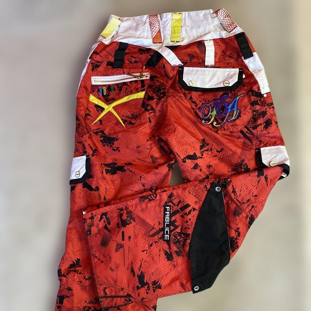 R*O様 FABLICE スキーウェア スノボウェア 上下 白✖️赤 Mサイズ