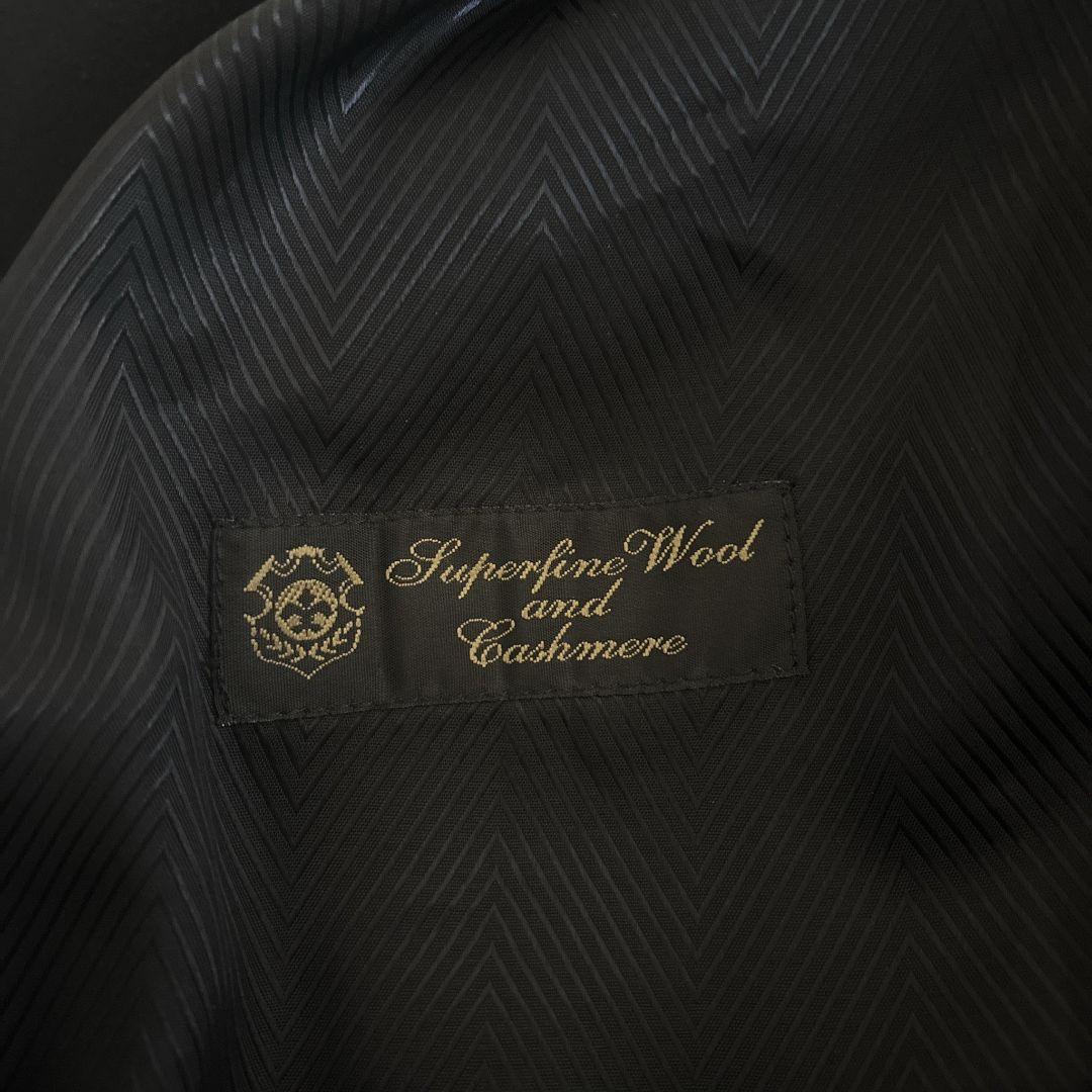 FARIANI ステンカラーコート ( Sサイズ )ヴィンテージ カシミヤ混 黒