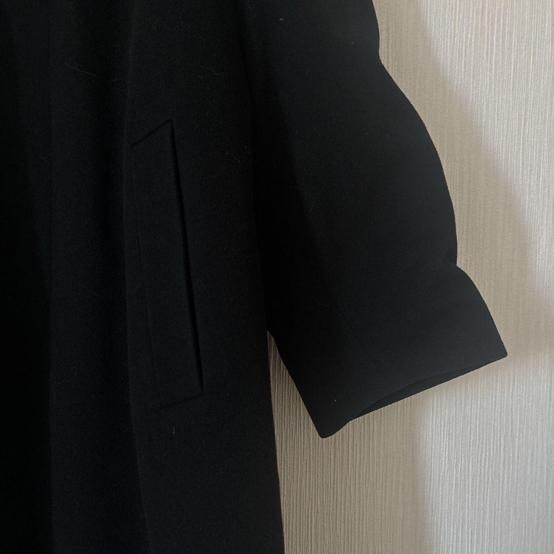 FARIANI ステンカラーコート ( Sサイズ )ヴィンテージ カシミヤ混 黒