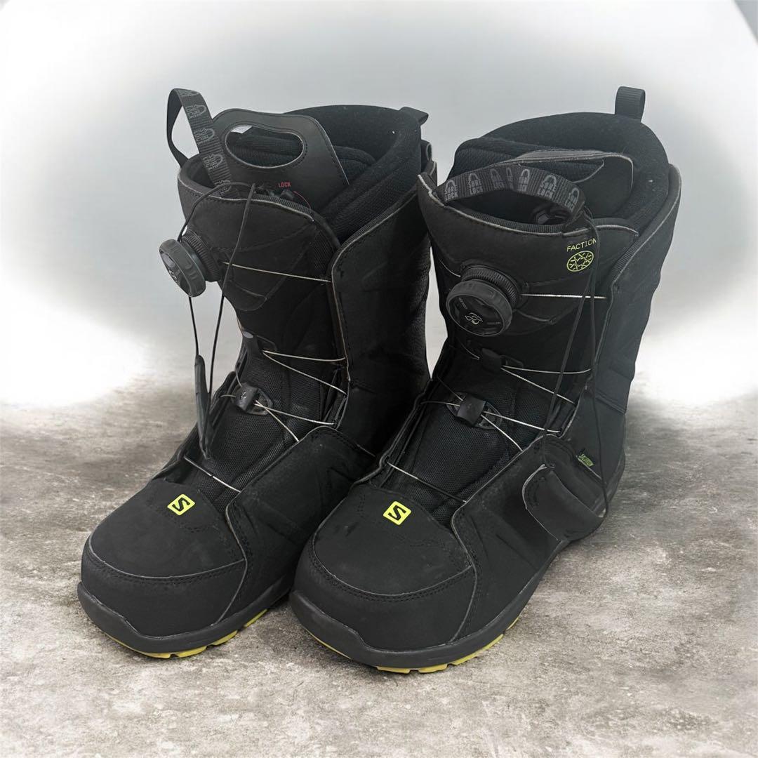 美品　Salomon スノーボードブーツ ブラック　25.5cm
