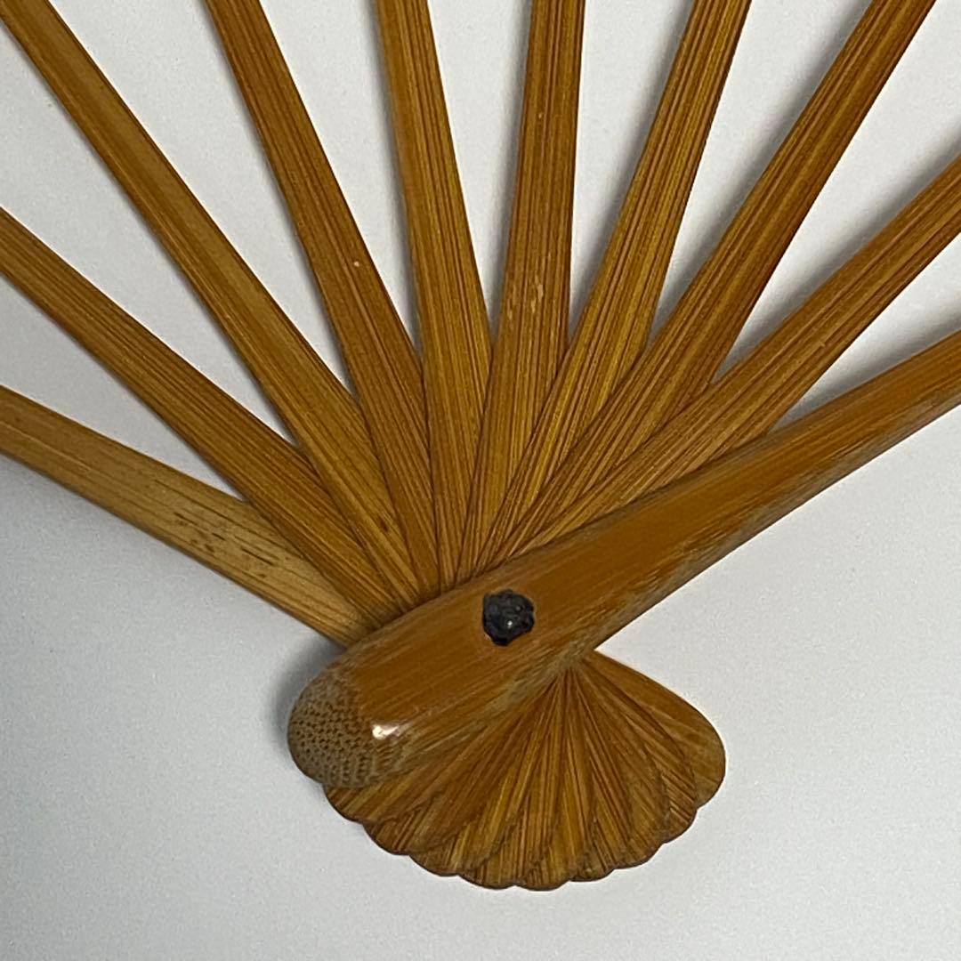 【52】舞扇子 十松屋福井扇鋪 紙箱付 金 銀 満月 三日月 月