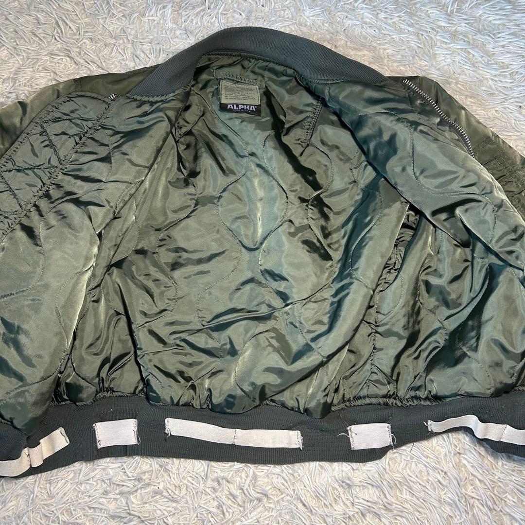 80s alpha industries ma-1 フライトジャケット USA製