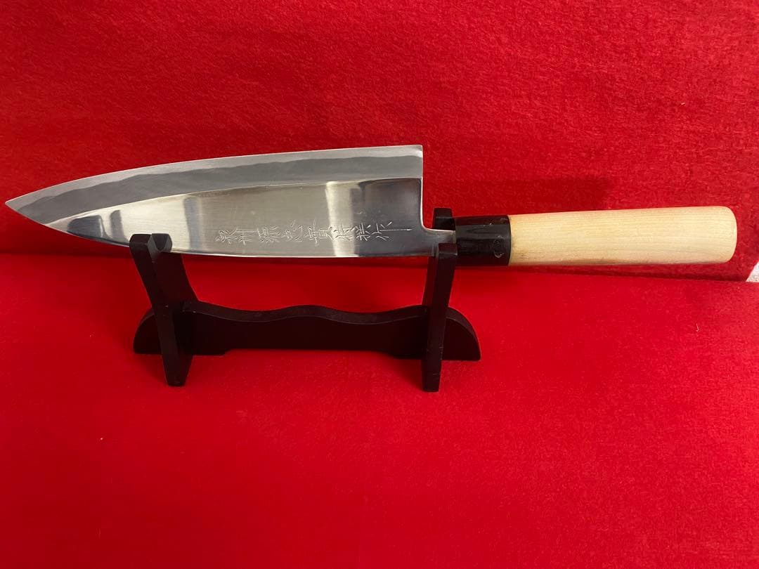泉州源忠實作　出刃包丁 鏡面仕上