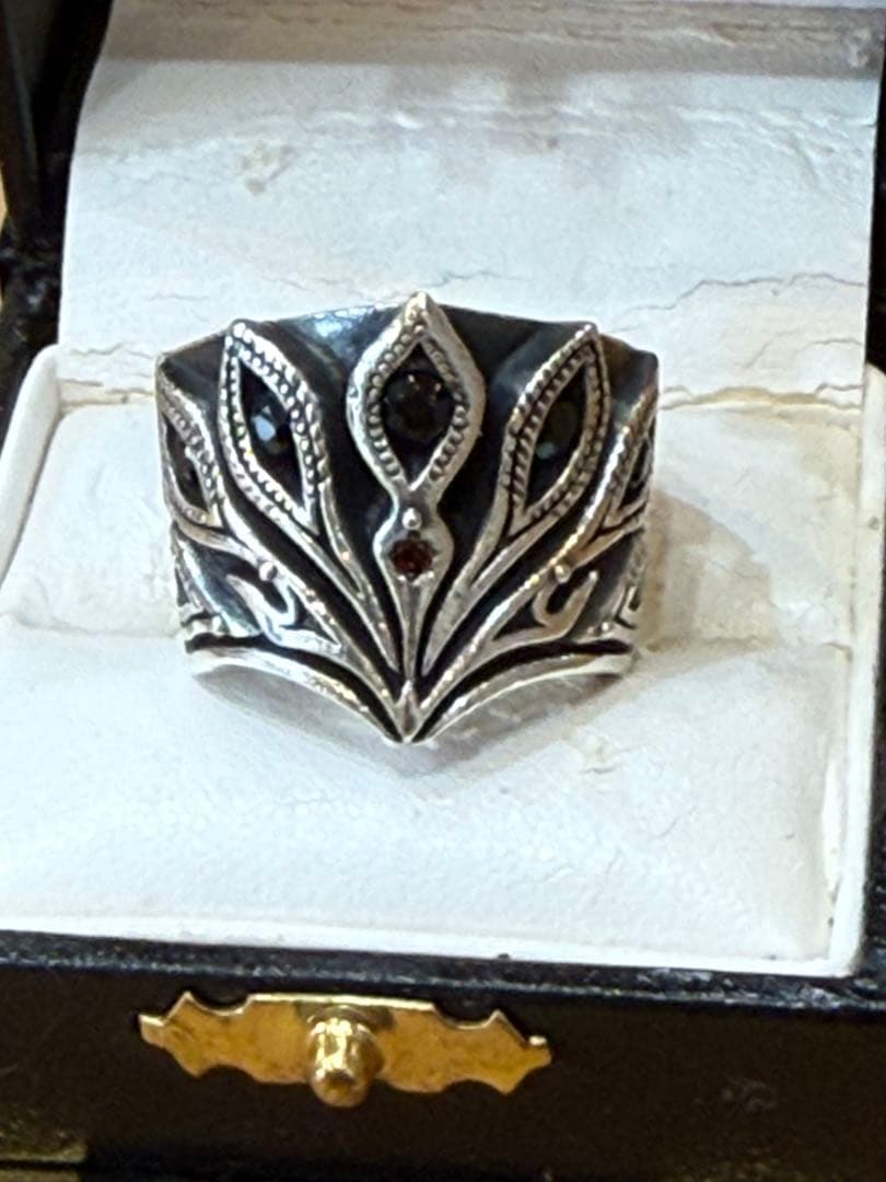 孔雀　リング　925 ティアラリング