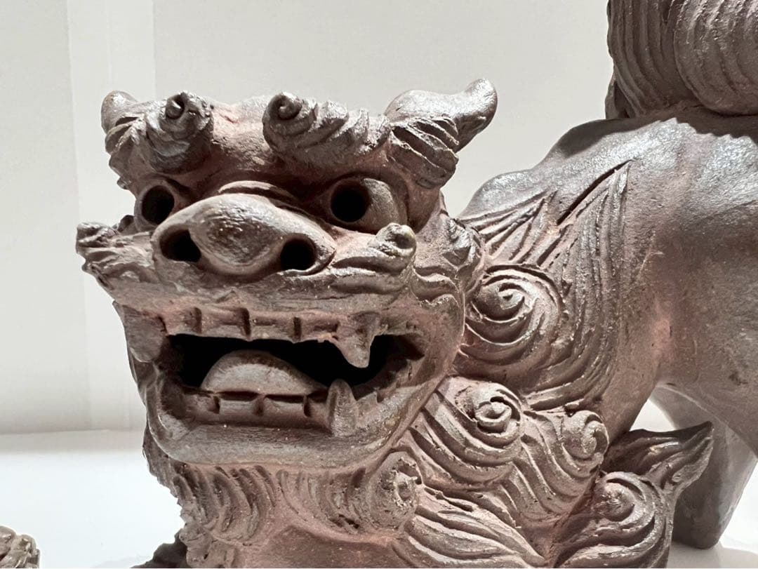 シーサー 陶器製 手造り 置物 狛犬 魔除け 厄除け