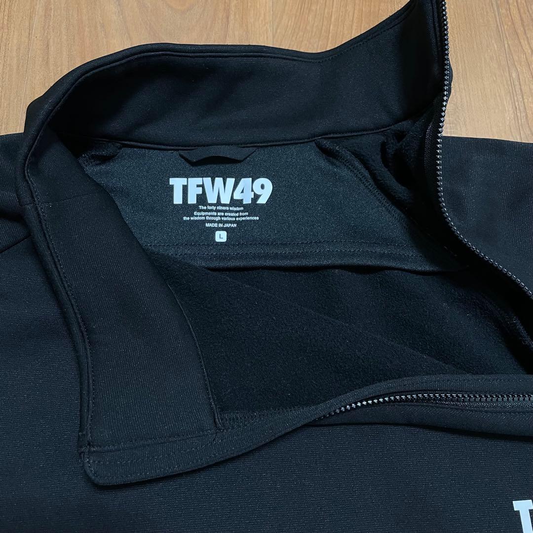 TFW49 ハーフジップ　プルオーバー　ブラック　L スニード　ゴルフ