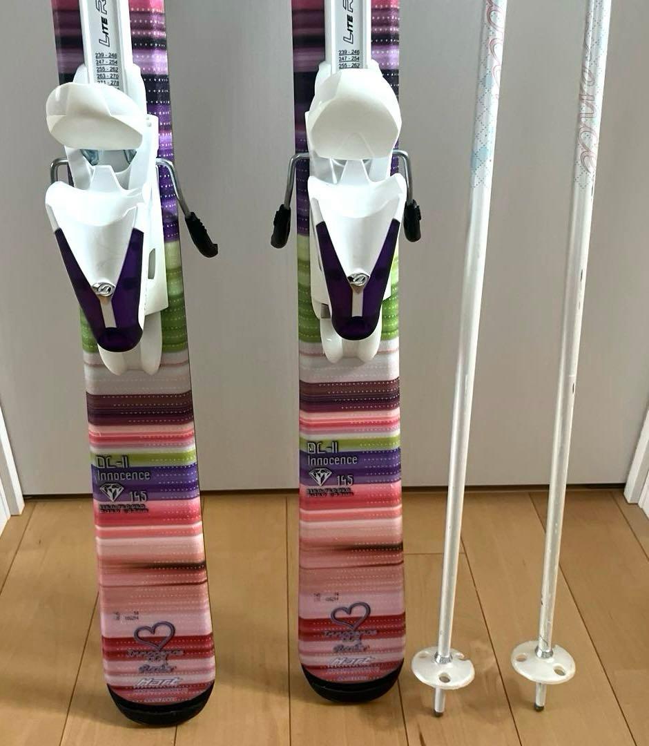 ♡送料込み♡Hart Innocenzaスキー板ポールセット 145