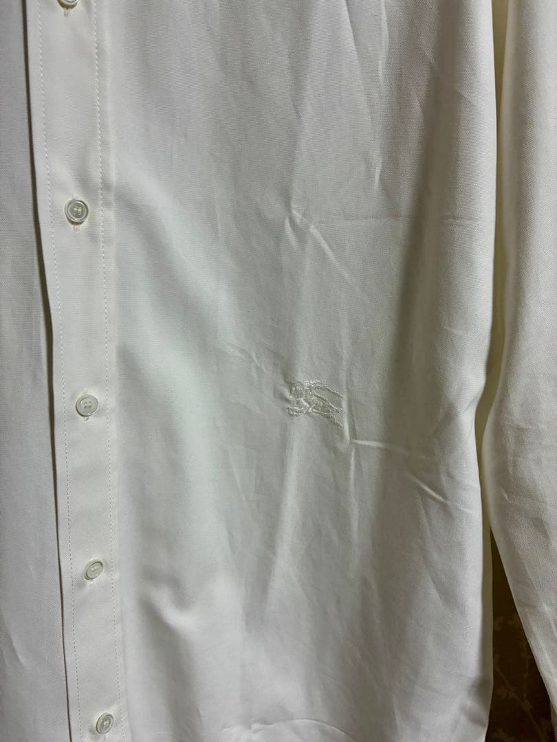 バーバリー　Burberry ホワイト ボタンダウン オックスフォードシャツ