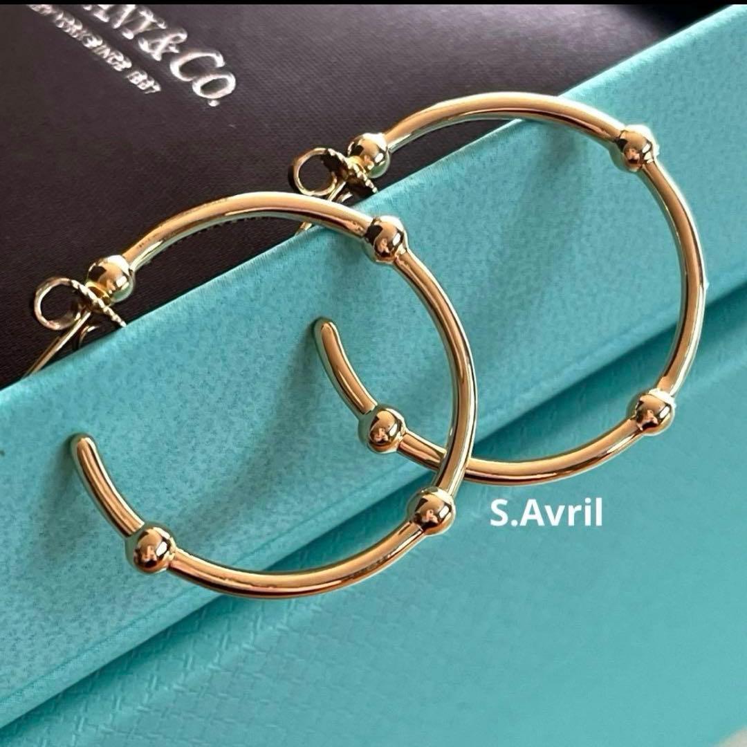 ティファニー　フープピアス 750 希少　新品同様