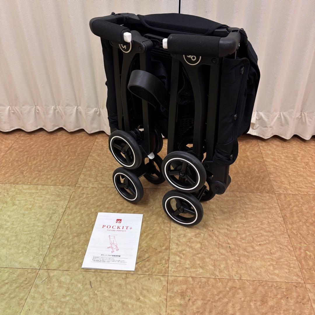 クリーニング済　☆美品☆　グッドベビー　ポキットプラス　ブラック　折畳コンパクト