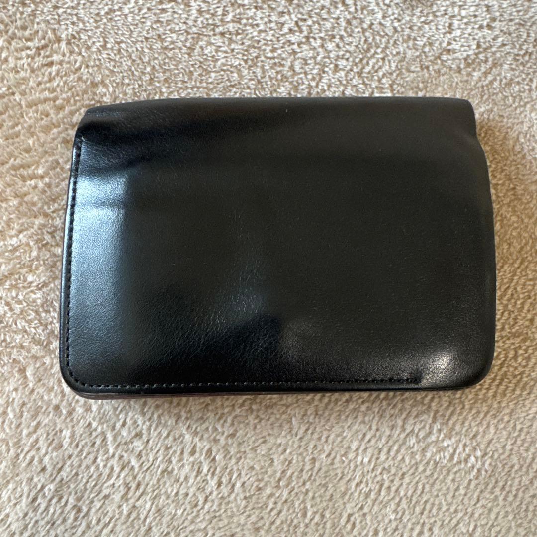 【名作】forme フォルメ Short Wallet ベビーカーフ×SHF 黒