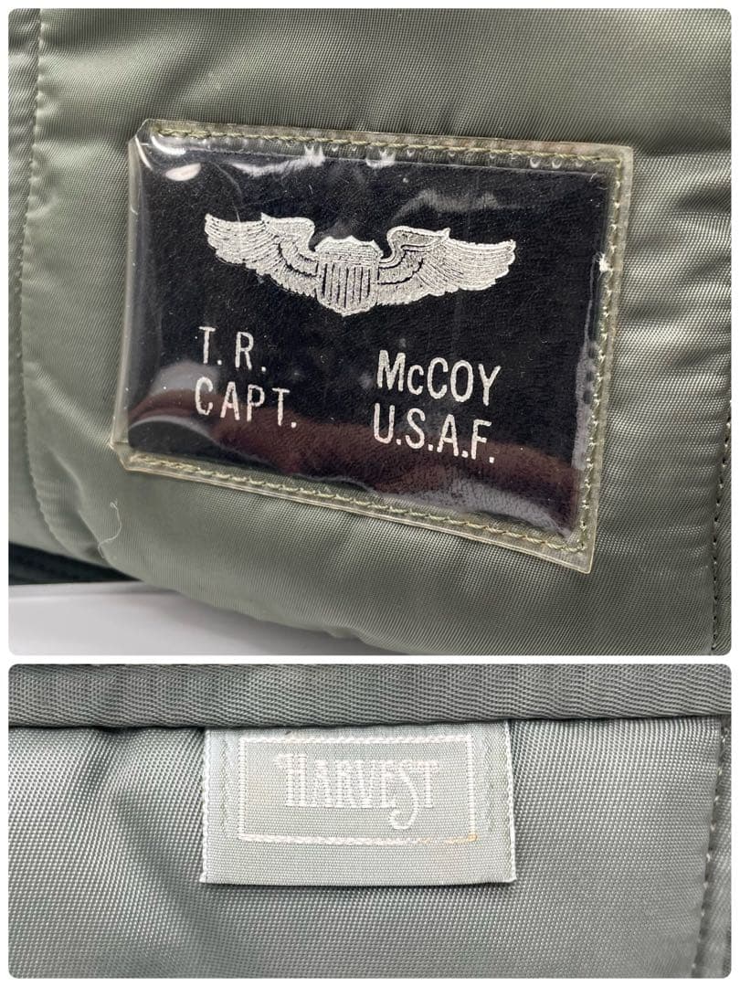 REAL McCoyS HARVEST LABELショルダーバック カーキ