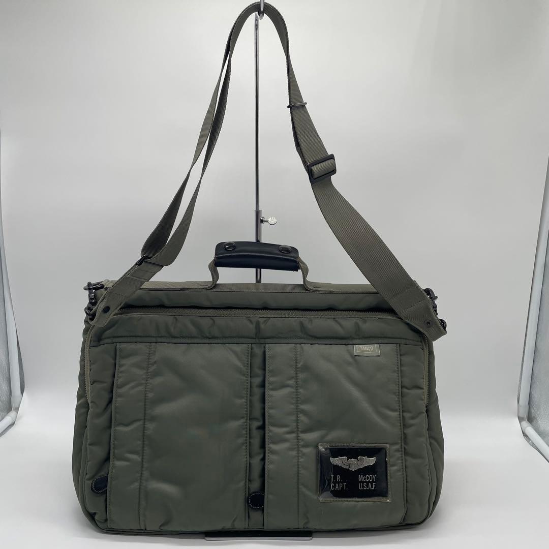 REAL McCoyS HARVEST LABELショルダーバック カーキ