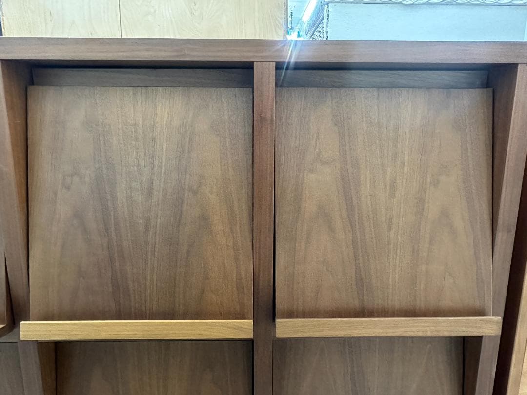 MASTERWAL マスターウォール コローバレコードラック 4列2段 ブラウン