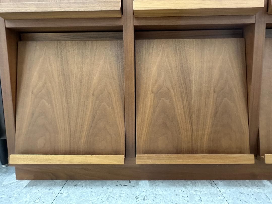 MASTERWAL マスターウォール コローバレコードラック 4列2段 ブラウン