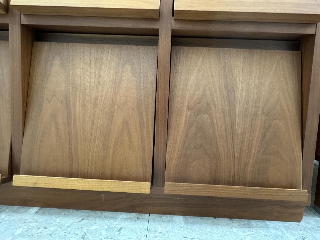 MASTERWAL マスターウォール コローバレコードラック 4列2段 ブラウン