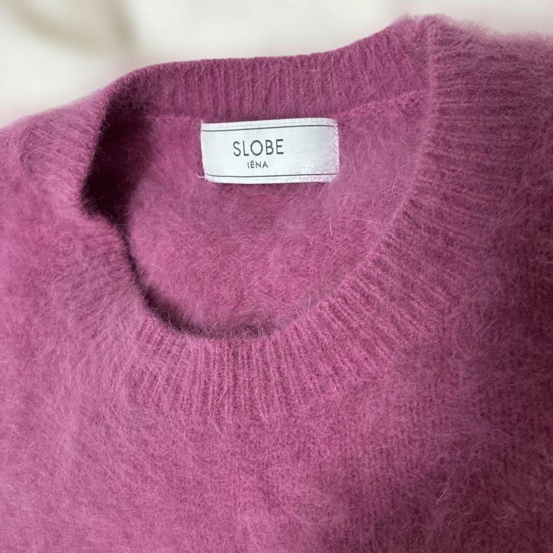 SLOBE IENA フォックスカシミヤプルオーバー ピンク