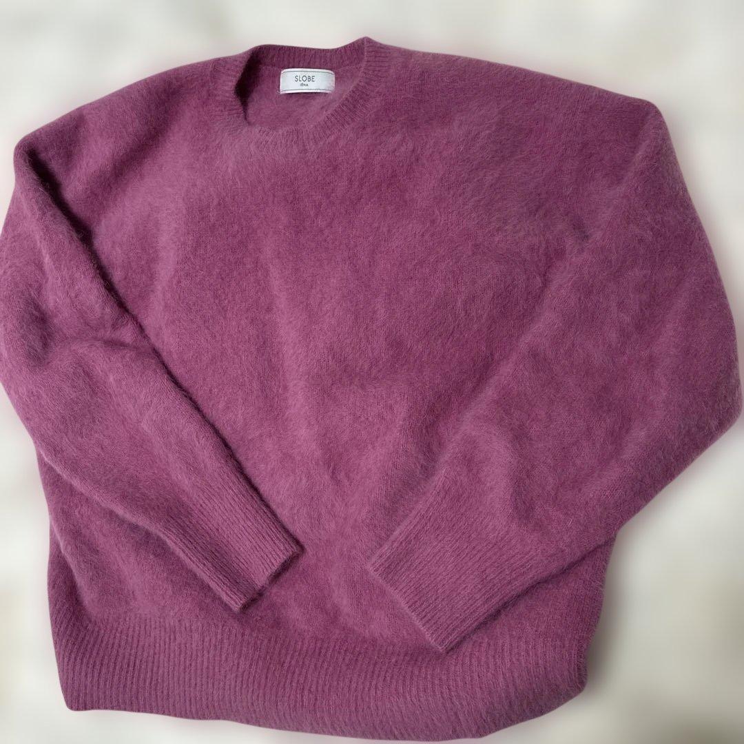SLOBE IENA フォックスカシミヤプルオーバー ピンク