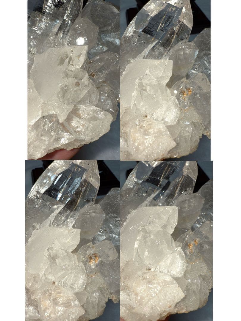 特注手彫台座 最高品質ヒマラヤ山脈ガネーシュヒマール水晶クラスター クローライト