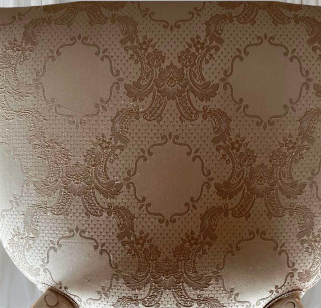 ダリア　バロックスタイル 猫脚　椅子　白　スツールセット