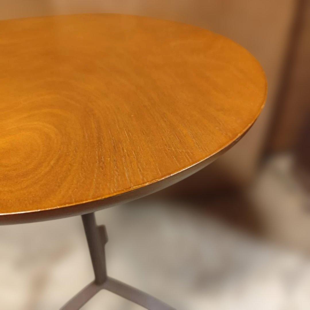 HUKLA 日本フクラ サイドテーブル アイアン脚 ミッドセンチュリー カバ材