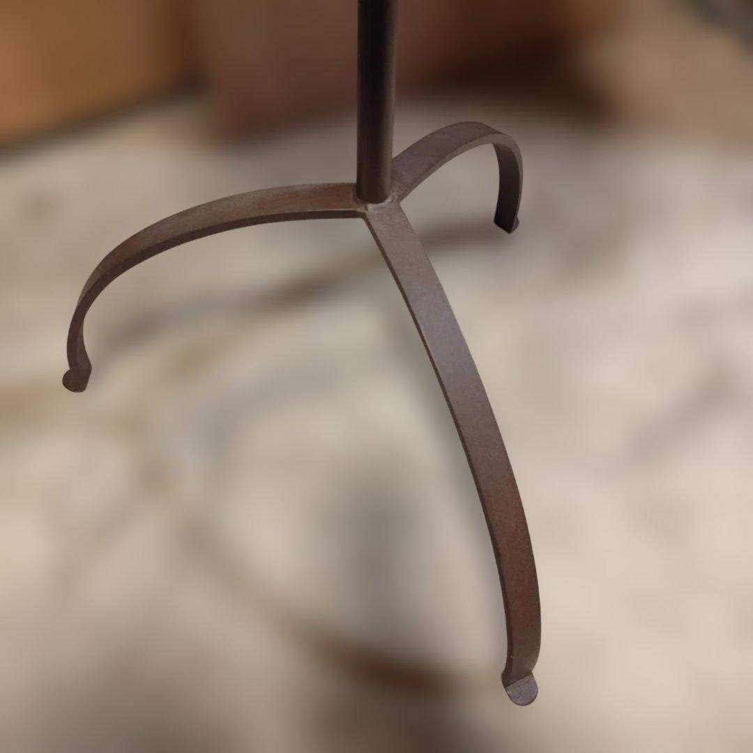 HUKLA 日本フクラ サイドテーブル アイアン脚 ミッドセンチュリー カバ材