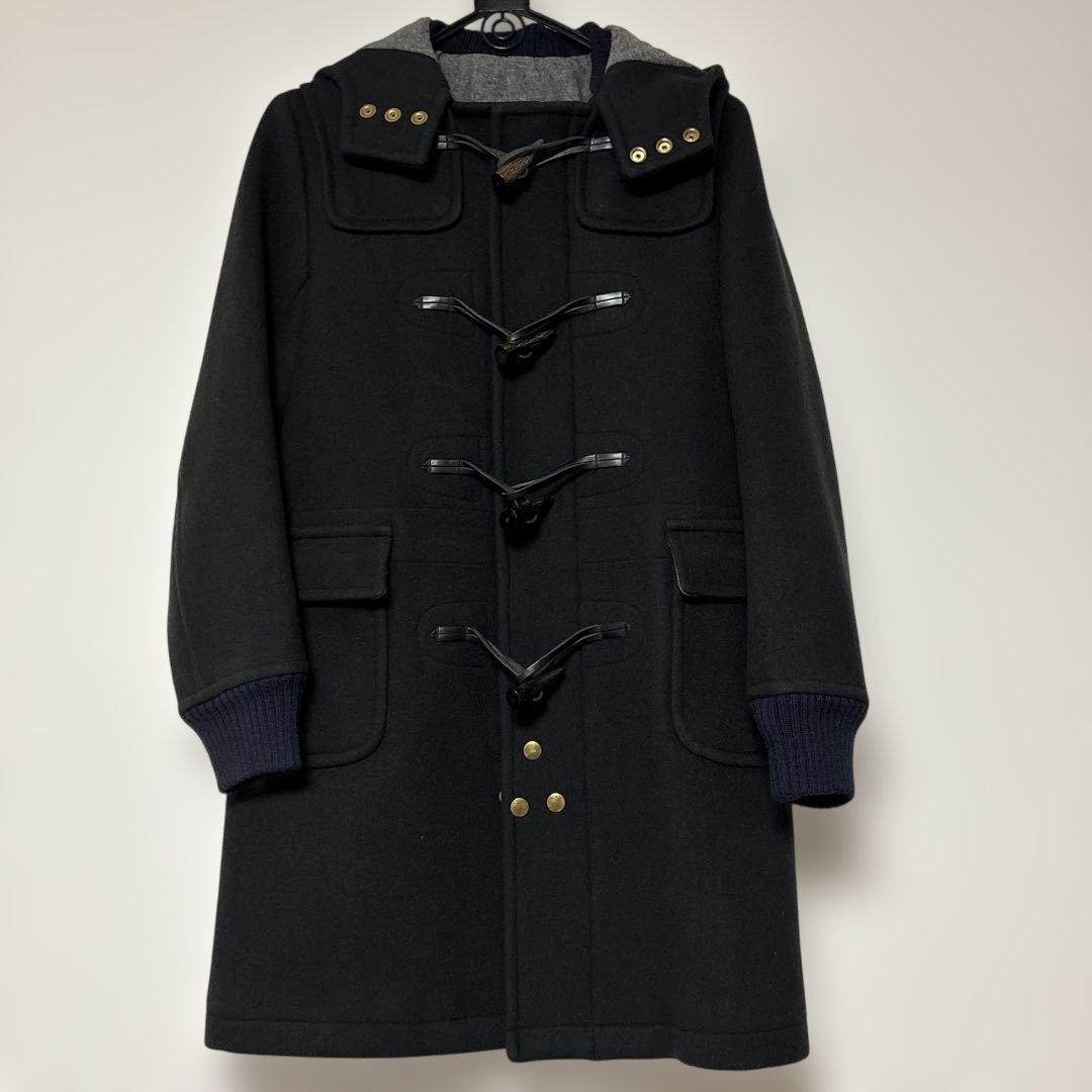 SCYE BASICS ネイビーダッフルコート フード付き サイズ40