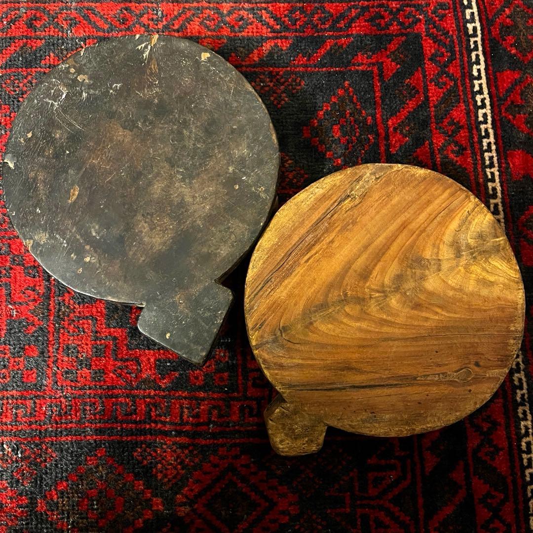 PUEBCO プエブコ ヴィンテージウッド 鍋敷き 花台 トレー スタンド　大