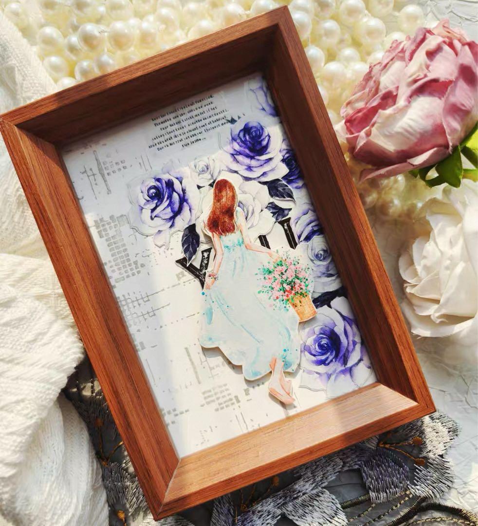 新品　凝夜紫シリーズ　PET亮面マスキングテープ　マステ　6m