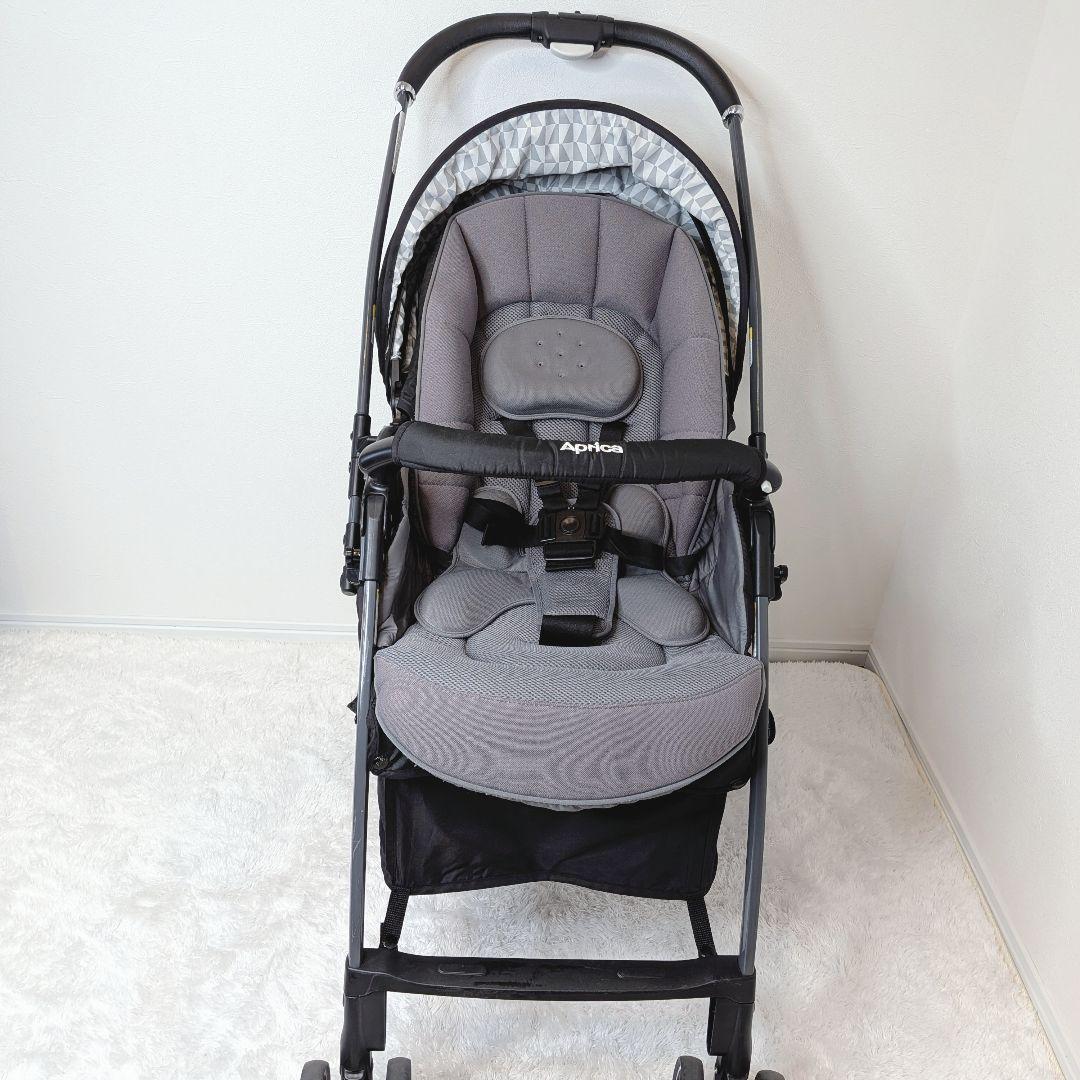 【美品】Aprica ラクーナ ベビーカー ハイシート 軽量 ソファ クッション