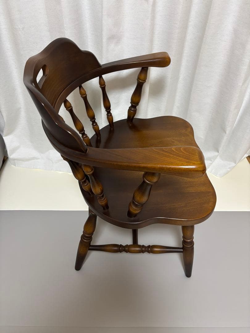 あい※専用 【美品】飛騨産業 キツツキマーク ウィンザーチェア レトロ ②