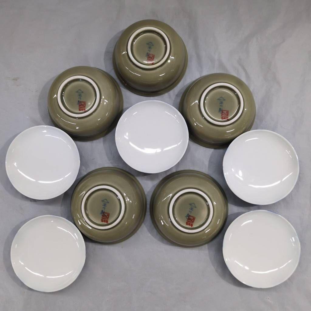 深川製磁　百年庵　染付亀文　珍味入揃　五点セット