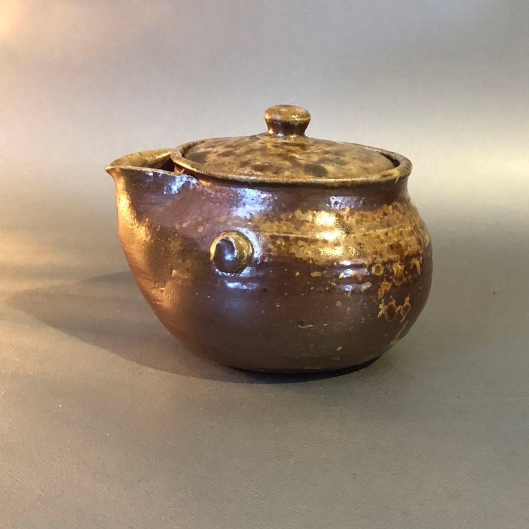 N350、備前焼 宝瓶 在銘 茶器 茶道具