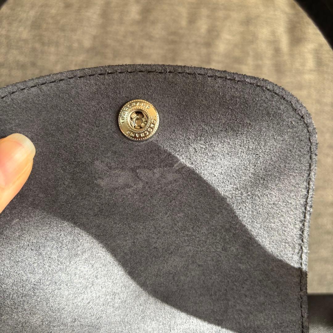 ロンシャン ルプリアージュ ブラック グリーン トップハンドル M 1623