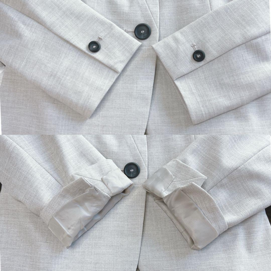 新品タグ付き✨ザラ ノーカラー パンツスーツ セットアップ 洗える 近年モデル