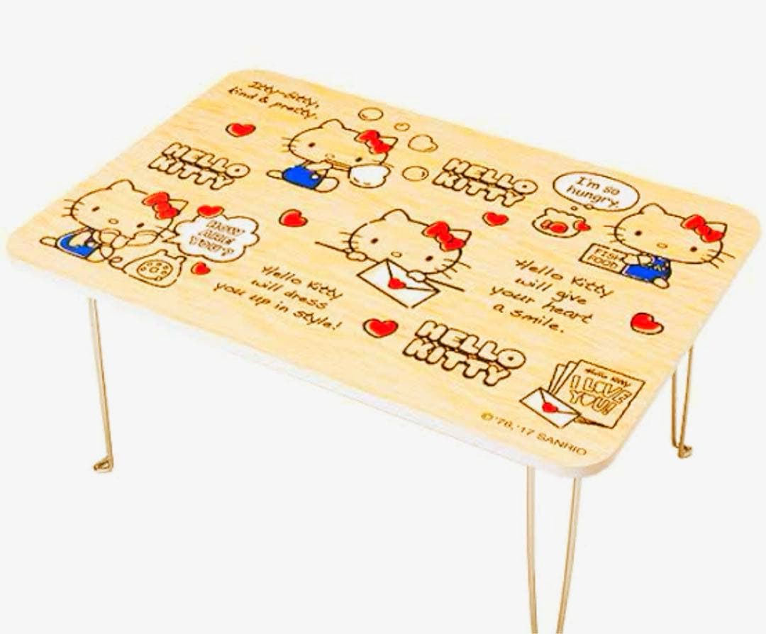 希少レトロハローキティ折りたたみテーブル