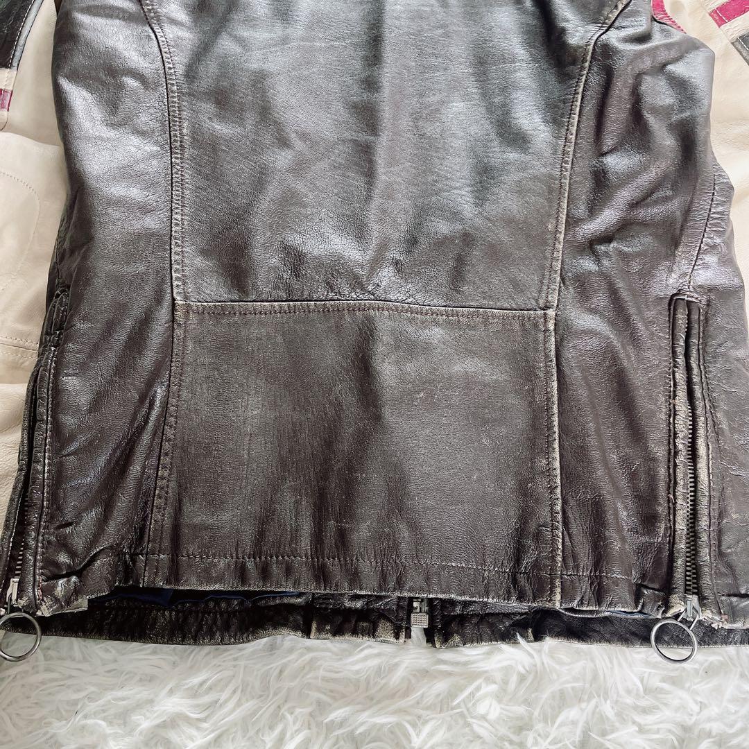 【DIESEL】90s レーシングジャケット シングルライダース Mサイズ