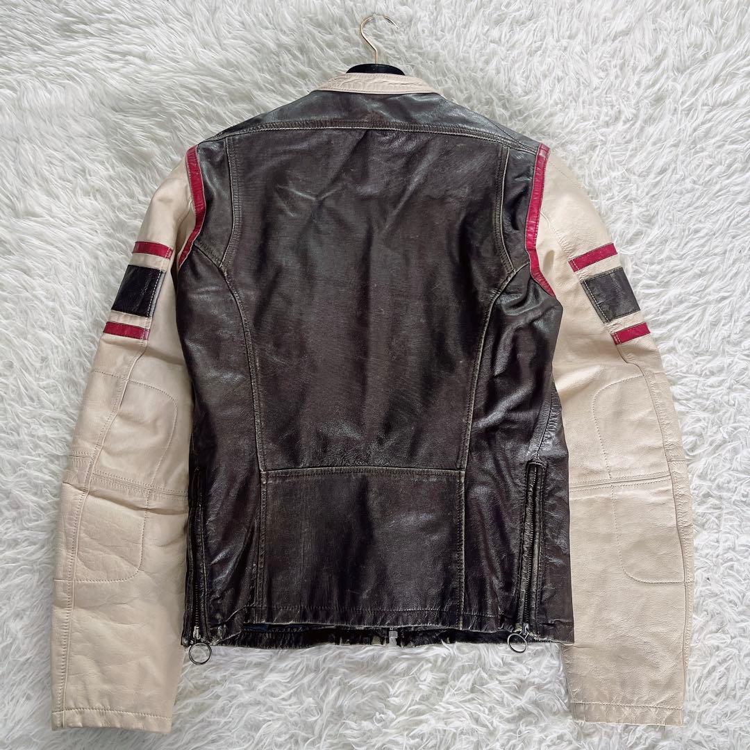 【DIESEL】90s レーシングジャケット シングルライダース Mサイズ