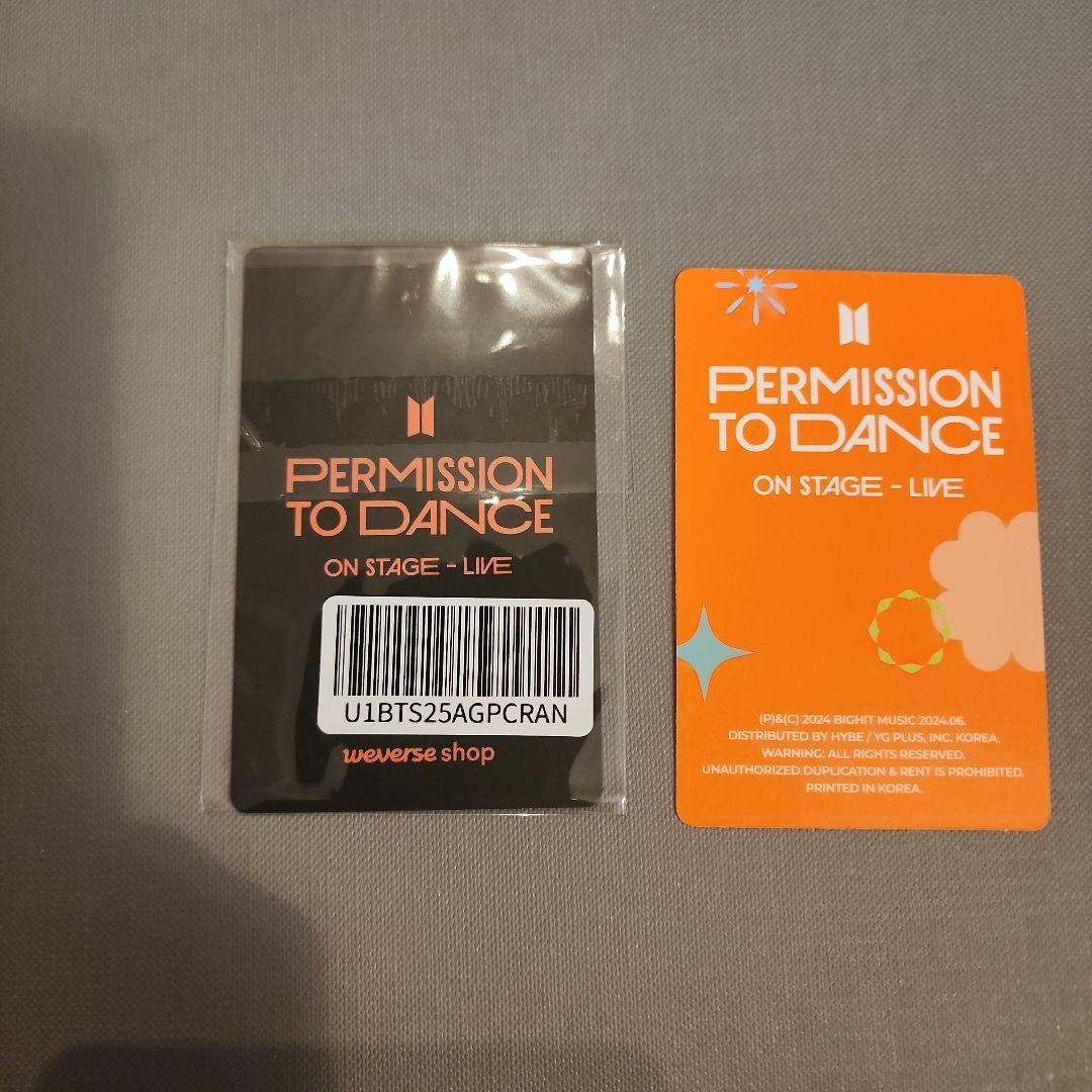 BTS PTD global 特典 トレカ ジョングク&トレカ2種類