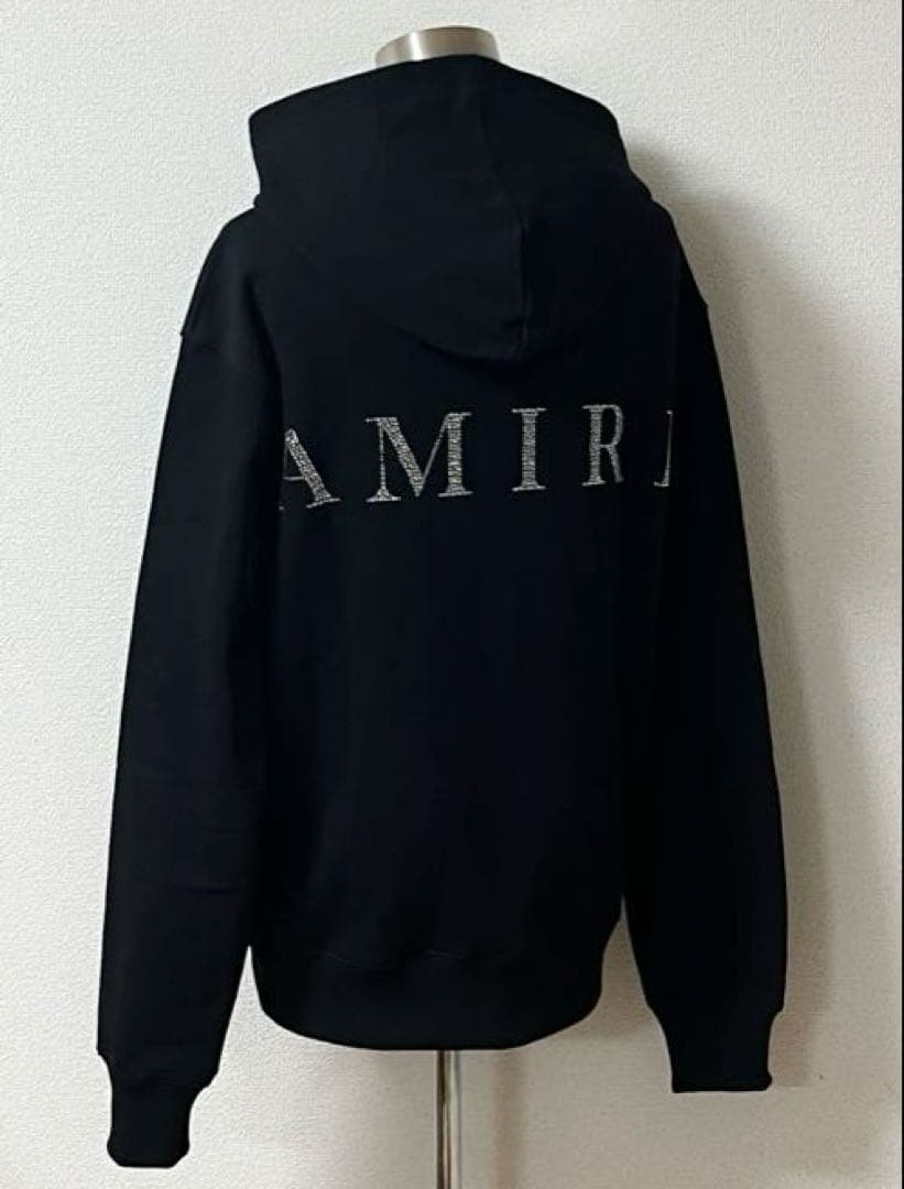 AMIRI アミリ パーカー ラインストーン 男女兼用 メンズ レディース 黒