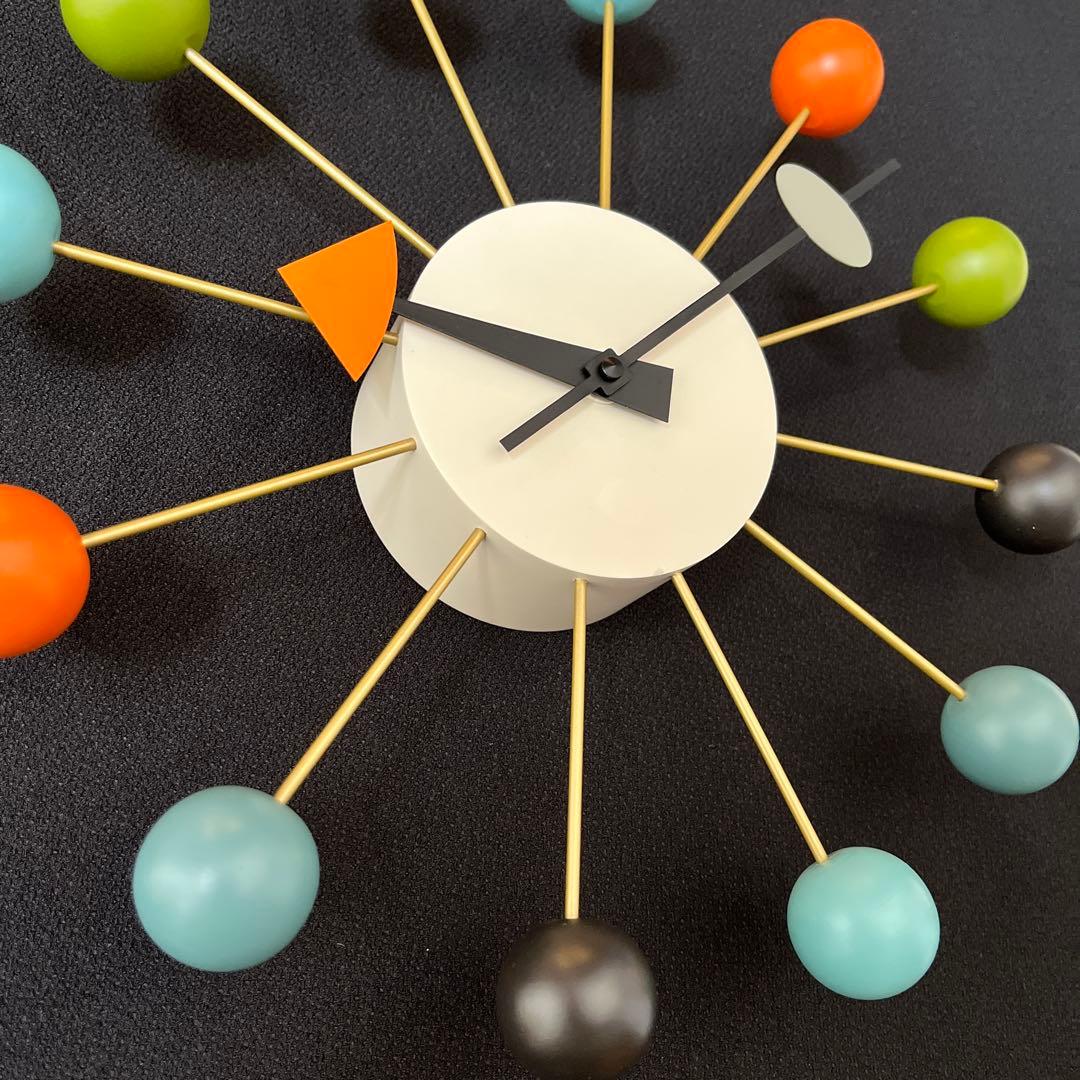 【Vitra】時計 ジョージネルソン ボールクロック マルチカラー 訳あり