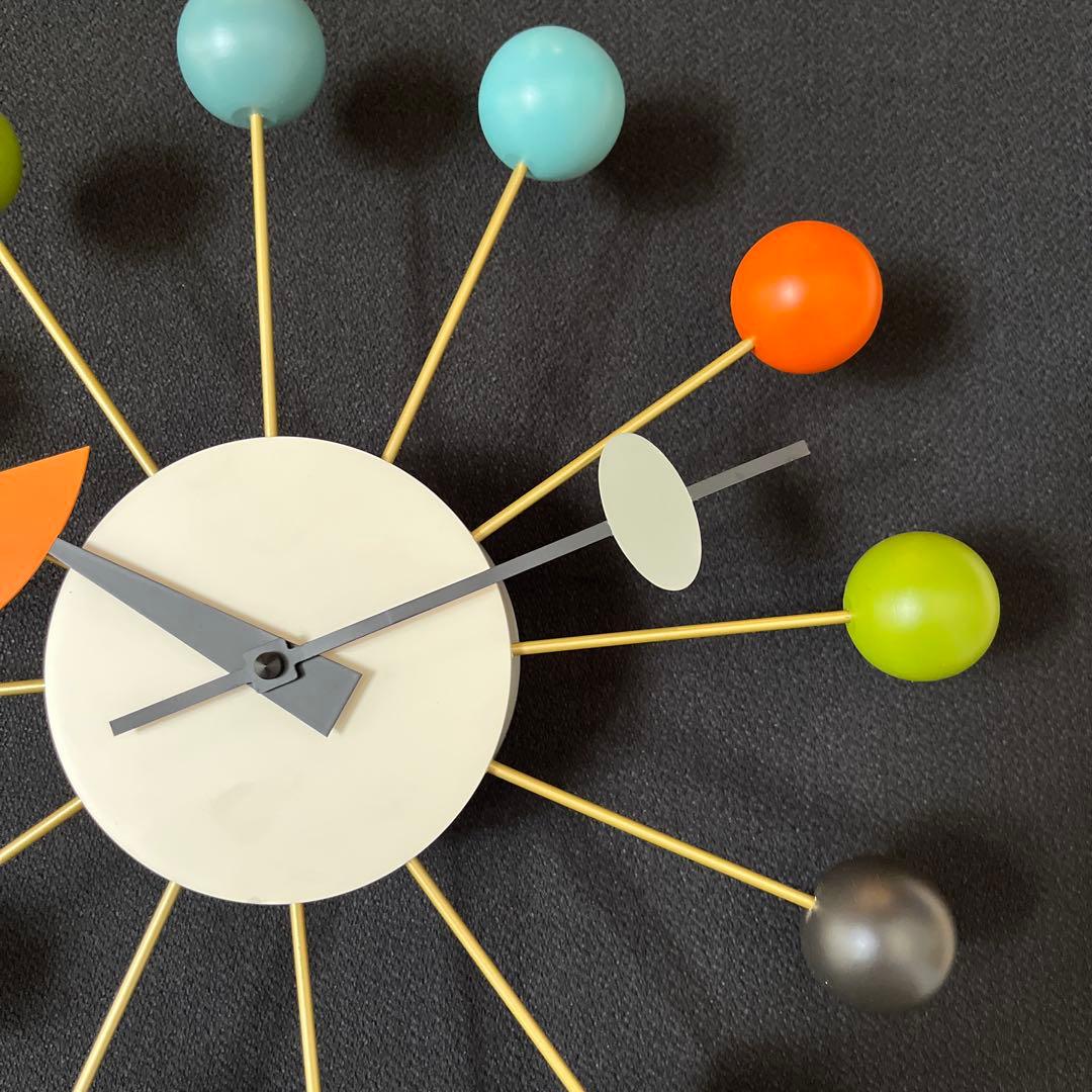 【Vitra】時計 ジョージネルソン ボールクロック マルチカラー 訳あり