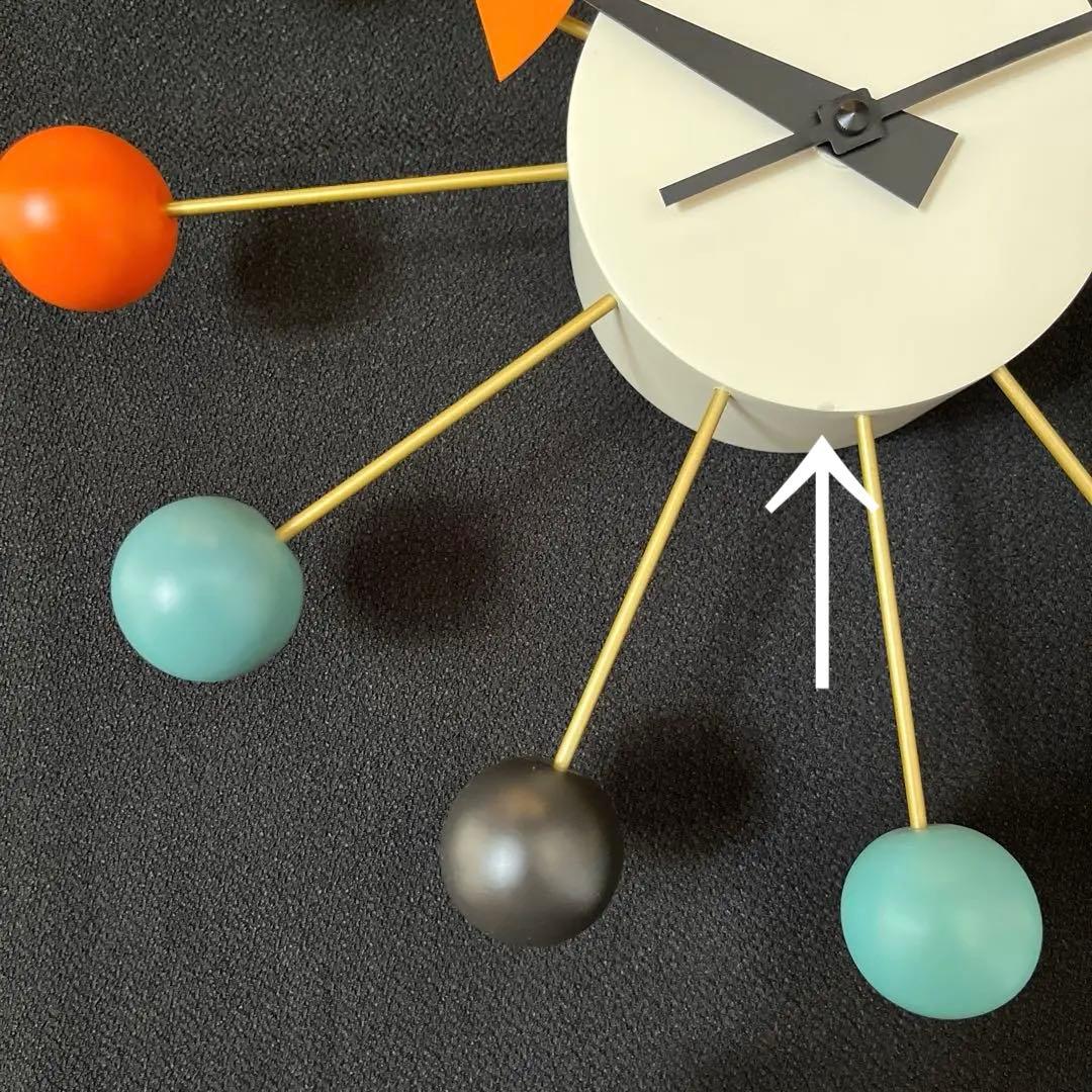 【Vitra】時計 ジョージネルソン ボールクロック マルチカラー 訳あり