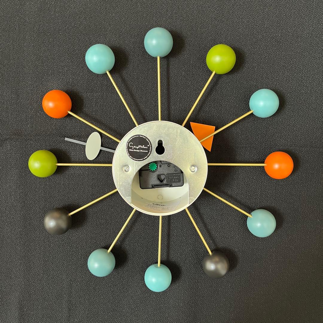 【Vitra】時計 ジョージネルソン ボールクロック マルチカラー 訳あり