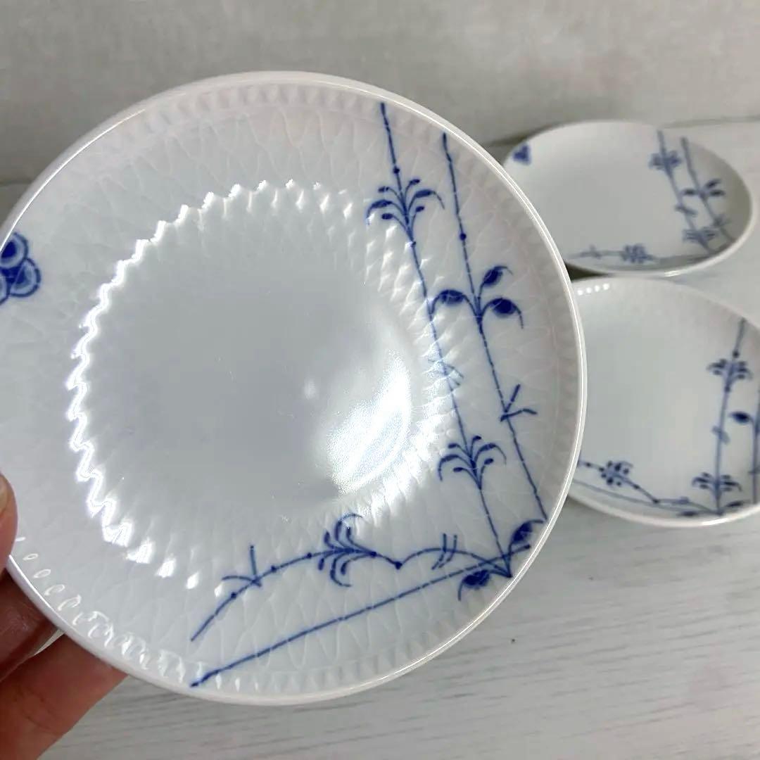 美品⭐️ロイヤルコペンハーゲン　ブルーパルメッテ プレート 5枚セット 12cm